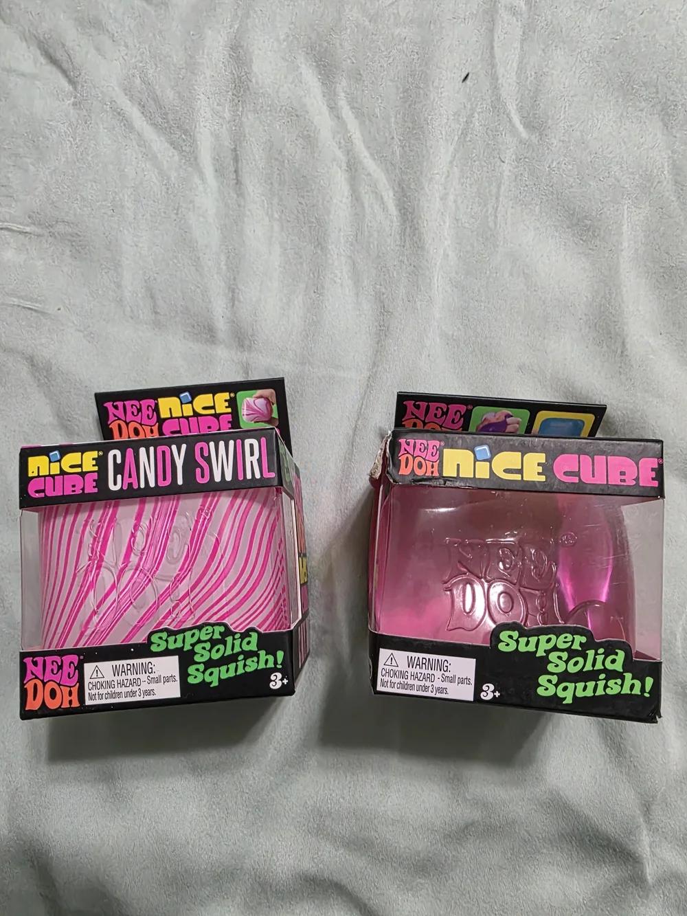 Needoh Nice Cube & Candy Swirl Squishy Bundle